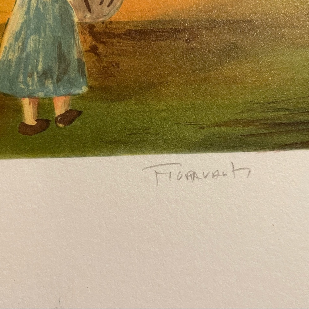Fioravanti lithograph Italian Vintage limited